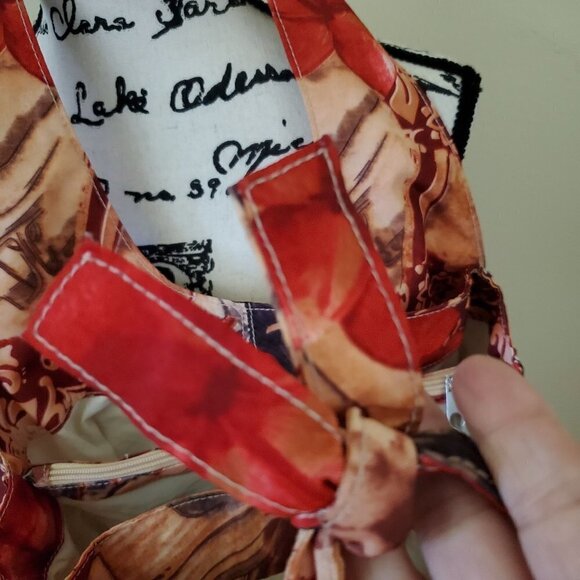 Speeda Floral Automotive Batik Multi Fabric Shoulder Bag - Picture 6 of 9